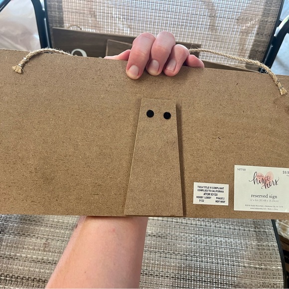 4 Rustic Reserved Signs - Picture 2 of 3